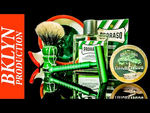 Видео: 💈 Экспериментальное Бритьё: RazoRock Hawk, Mama Bear Soap Hinoki Wood, 3D Bowl, Proraso Green, KAI