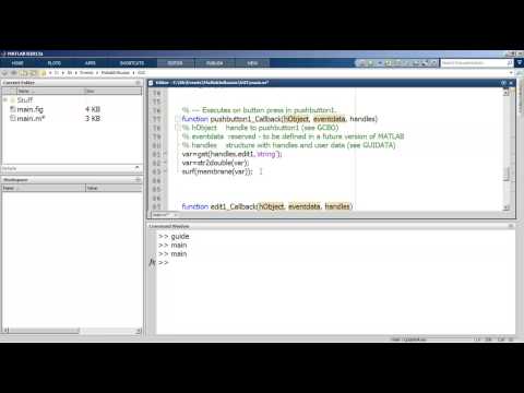Видео: Создание GUI в MATLAB