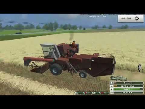 Видео: FarmingSimulator 2013.Карта :Бухалово.Уборка пшеницы продажа муки и рыбы.Серия 22.