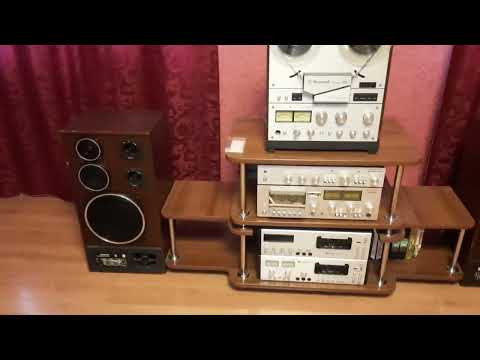 Видео: кассетная Дека романтика 220 стереоусилитель романтика 15- 120 с, и колонки S90