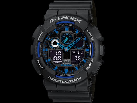 Видео: Настройка часов Casio G shock GA-100 [5081]