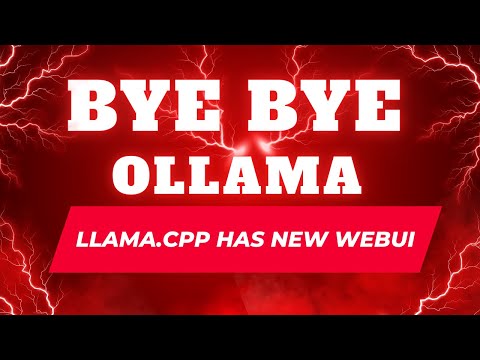 Видео: Как установить официальный веб-интерфейс Llama.CPP на процессор — Пока-пока, Оллама