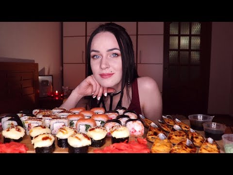 Видео: MUKBANG | суши/роллы, мидии (последнее видео с роллами) | sushi rolls | не Asmr