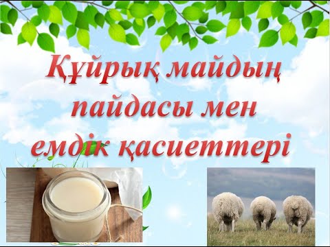 Видео: ҚҰЙРЫҚ МАЙДЫҢ ПАЙДАСЫ МЕН ЕМДІК ҚАСИЕТТЕРІ. ҒЫЛЫМИ ЖОБА СЛАЙД. ҚҰЙРЫҚ МАЙДЫҢ ПАЙДАСЫ