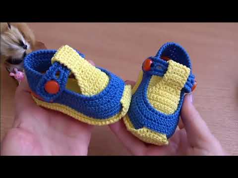 Видео: Пинетки Сандалики Крючком.  Мастер класс.(редактировано МК от 17.03.2019)