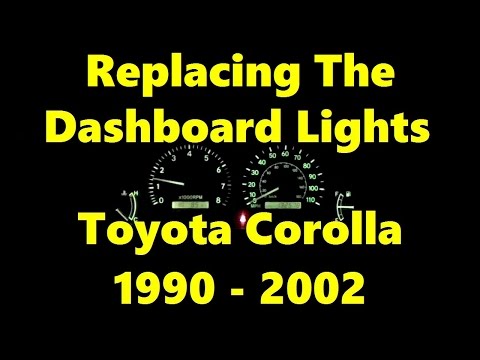 Видео: Как заменить лампочки подсветки приборной панели на Toyota Corolla 1990–2002 годов. Используйте л...