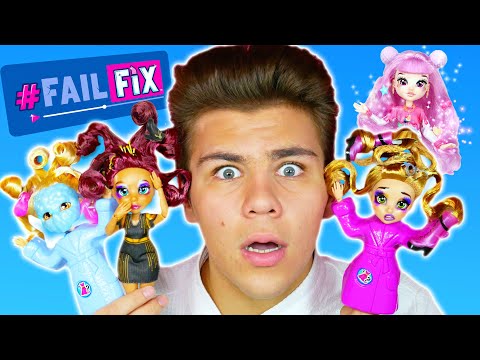 Видео: УДИВИТЕЛЬНЫЕ FAIL FIX - 4 куклы бьюти гуру Фейл Фикс Распаковка и обзор Бига Егоров и брат Сэм