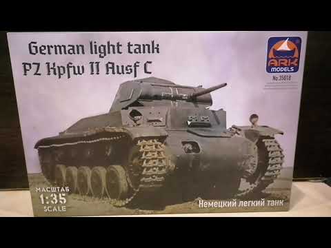 Видео: Обзор на наборы Немецкий легкий танк T-ll (C) (1:35) ARK models