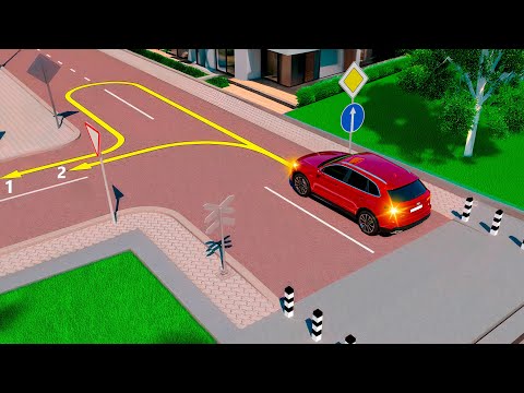 Видео: Какой из манёвров не запрещён в этой ситуации?