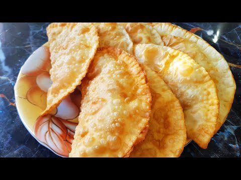 Видео: Чебуреки с мясом. Как приготовить сочные, хрустящие, вкусные чебуреки!