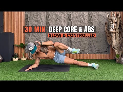 Видео: ОБЯЗАТЕЛЬНО ПОПРОБУЙТЕ: 30-МИНУТНАЯ ГЛУБОКАЯ ТРЕНИРОВКА МЫШЦ ПРЕССА (медленная и контролируемая) ...