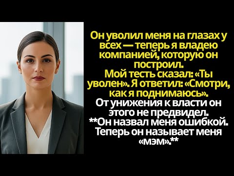Видео: «Мой тесть уволил меня на глазах у всех. Спустя несколько месяцев я стал владельцем его компании»