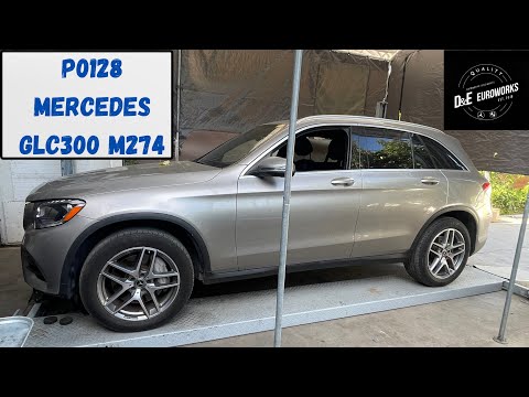 Видео: Код P0128 Mercedes-Benz GLC300 X253 2019 M274. Замена термостата. Корпус термостата.