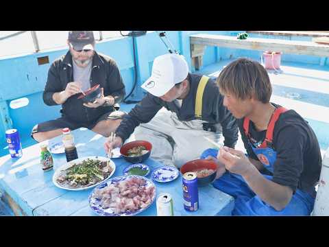 Видео: Вышли за тунцом, а получили трехцветный морской боул прямо на борту