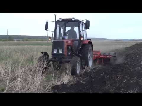 Видео: работа дисковой бороны БДМ 3х2 ПКСР