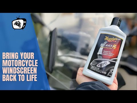 Видео: Сделайте лобовое стекло вашего мотоцикла снова как новое | Полироль Meguiar's Plast RX | Это чудо!!