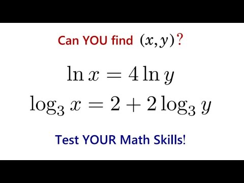 Видео: Только 1% может решить эти одновременные логарифмические уравнения. А вы?