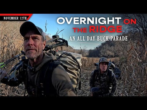 Видео: Ночевка на хребте — «Бункер Бака» — целый день активности | Охота с луком на белохвостых оленей с...