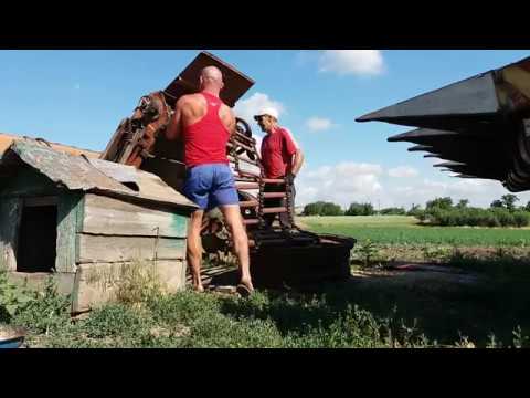 Видео: Установка транспортёра наклонной камеры комбайна НИВА СК 5