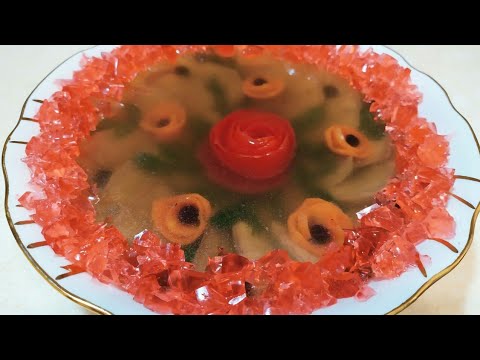 Видео: Заливное из языка БИТОЕ СТЕКЛО. Заливное из языка.
