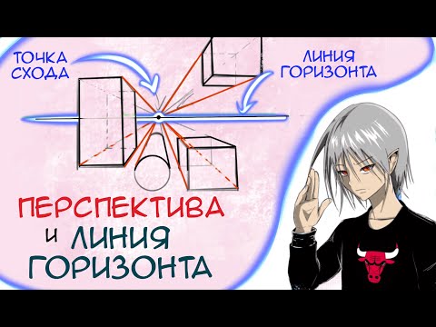 Видео: КАК РИСОВАТЬ МАНГУ: Перспектива и Линия Горизонта для начинающих. Точка схода в Линейной Перспективе