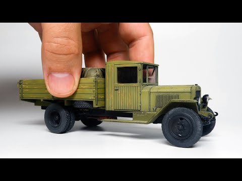 Видео: ЗИС-5в - «ЗАХАР ИВАНОВИЧ» или «ТРЕХТОНКА» грузовой автомобиль: как собрать, покрасить сборную модель