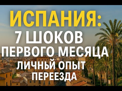 Видео: Испания: 7 шоков первого месяца – Личный опыт переезда.  🇪🇸
