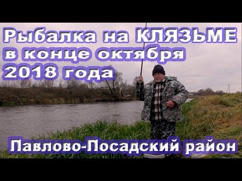 Видео: Рыбалка на Клязьме в конце октября 2018 года на поплавок