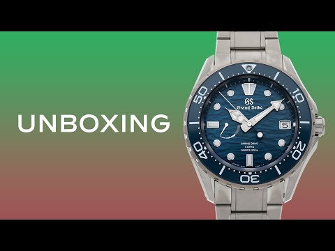 Видео: Распаковка Grand Seiko Evolution 9 Spring Drive Diver SLGA023 Обзор часов Grand Seiko