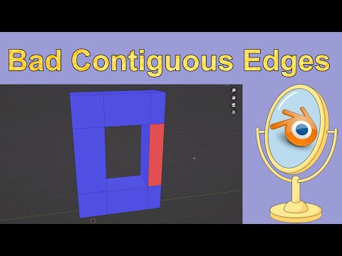 Видео: ОШИБКА Bad Contiguous Edges КАК ИСПРАВИТЬ ! в Blender 3D