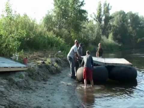 Видео: По Пслу на плоту часть 1