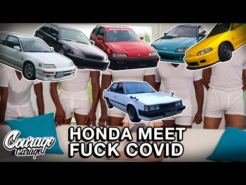 Видео: Гонки на разноцветных Хондах. Honda quarantine race weekend | Courage Garage