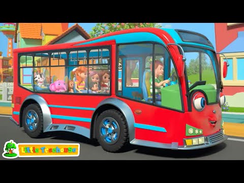 Видео: Little Treehouse - Колеса на автобусі І більше Відео з транспортних засобів Для дітей