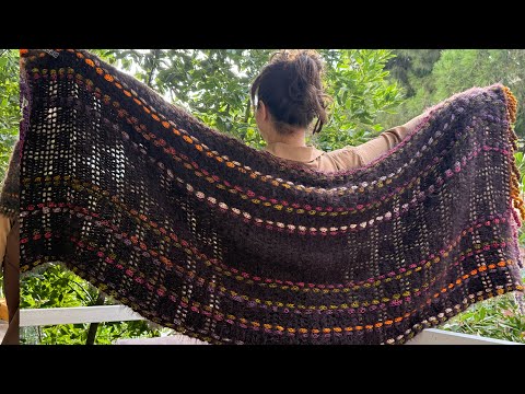 Видео: Учебное пособие по вязанию шали и шарфа в богемном стиле #crochet #diy #boho #scarf