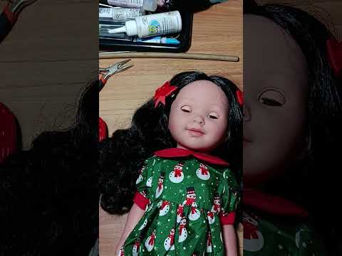 Видео: Меняю глаза кукле Марикита Перез. Слабонервным НЕ смотреть! 🤯