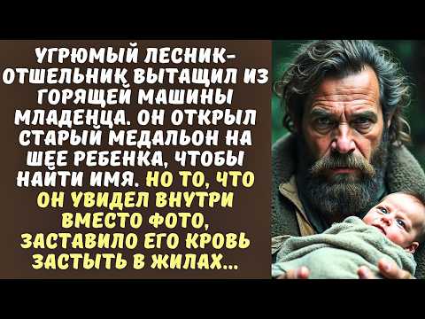 Видео: ЛЕСНИК спас младенца из горящей машины и остолбенел, когда прочел записку в его медальоне...