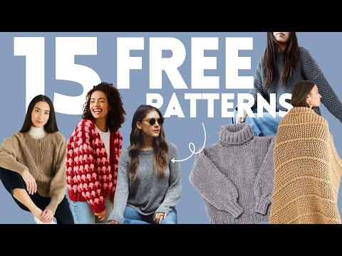 Видео: 15 *БЕСПЛАТНЫХ* схем вязания на осень