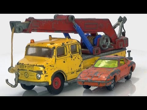 Видео: Кран Mercedes и Opel 1900 GT. Реставрация литых моделей Siku.