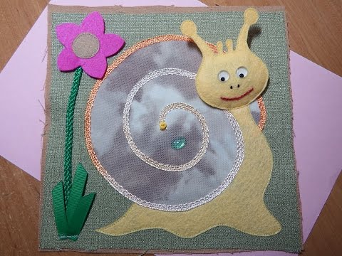 Видео: Улитка. Страничка на цифру 1. Пошив детской развивающей книжки "Счёт от 1 до 10"