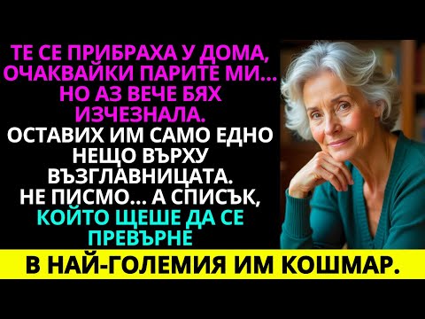 Видео: Семейството ми каза: ‘Спестяванията на баба ще оправят нещата.’ Но не знаеха, че слушам, затова аз…