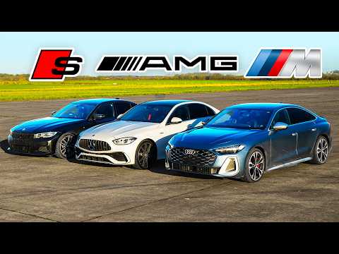 Видео: Кто победит в заезде: новый Audi S5 или же новый AMG C43 или BMW M340i?
