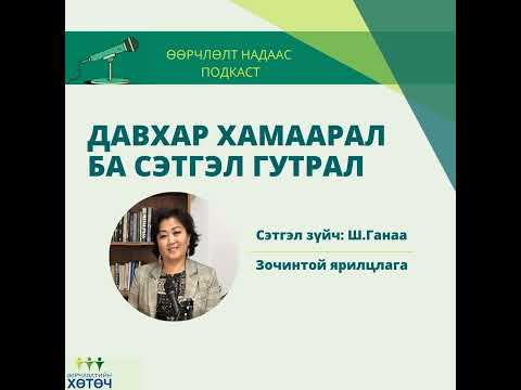 Видео: Өөрчлөлтийн надаас подкаст №35 "Давхар хамаарал ба сэтгэл гутрал"