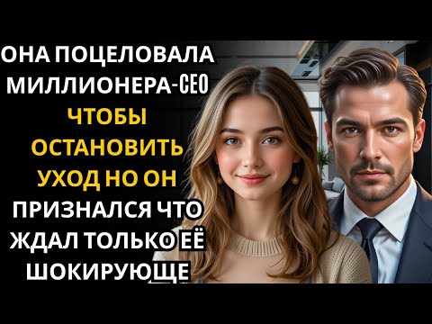 Видео: Она ПОЦЕЛОВАЛА МИЛЛИОНЕРА CEO, чтобы остановить его уход… не зная, что он ждал только её!!!