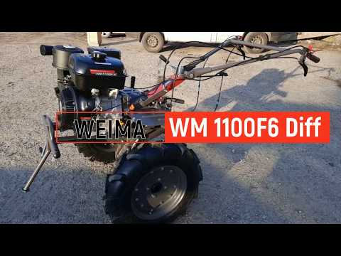 Видео: Мотоблок WM 1100F6_Diff - новая модификация от компании WEIMA. Отличный помощник с доставкой на дом!