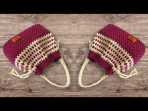 Видео: ЛЕГКО ДЛЯ НАЧИНАЮЩИХ - ВСЕГО ЗА НЕСКОЛЬКО ШАГОВ ВЫ МОЖЕТЕ СДЕЛАТЬ КРАСИВУЮ СУМКУ КРЮЧКОМ