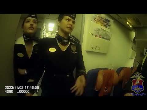 Видео: В аэропорту Шереметьево полицейские привлекли к ответственности пассажира рейса Гуанчжоу – Москва