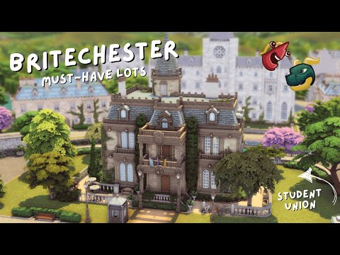 Видео: Обязательные участки для Бритчестера | Рекомендации по участкам для Sims 4 без CC