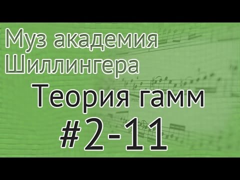 Видео: Музыкальная академия Шиллингера. Теория гамм #2-11