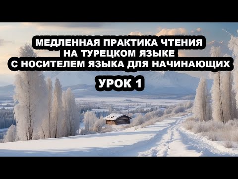 Видео: МЕДЛЕННАЯ ПРАКТИКА ЧТЕНИЯ НА ТУРЕЦКОМ ЯЗЫКЕ С НОСИТЕЛЕМ ЯЗЫКА ДЛЯ НАЧИНАЮЩИХ - УРОК 1