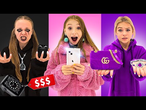 Видео: 24 часа ONE COLOR Challenge 🎨 Купих ИСТИНСКИ iPhone 15 / Мис Никол и приятели